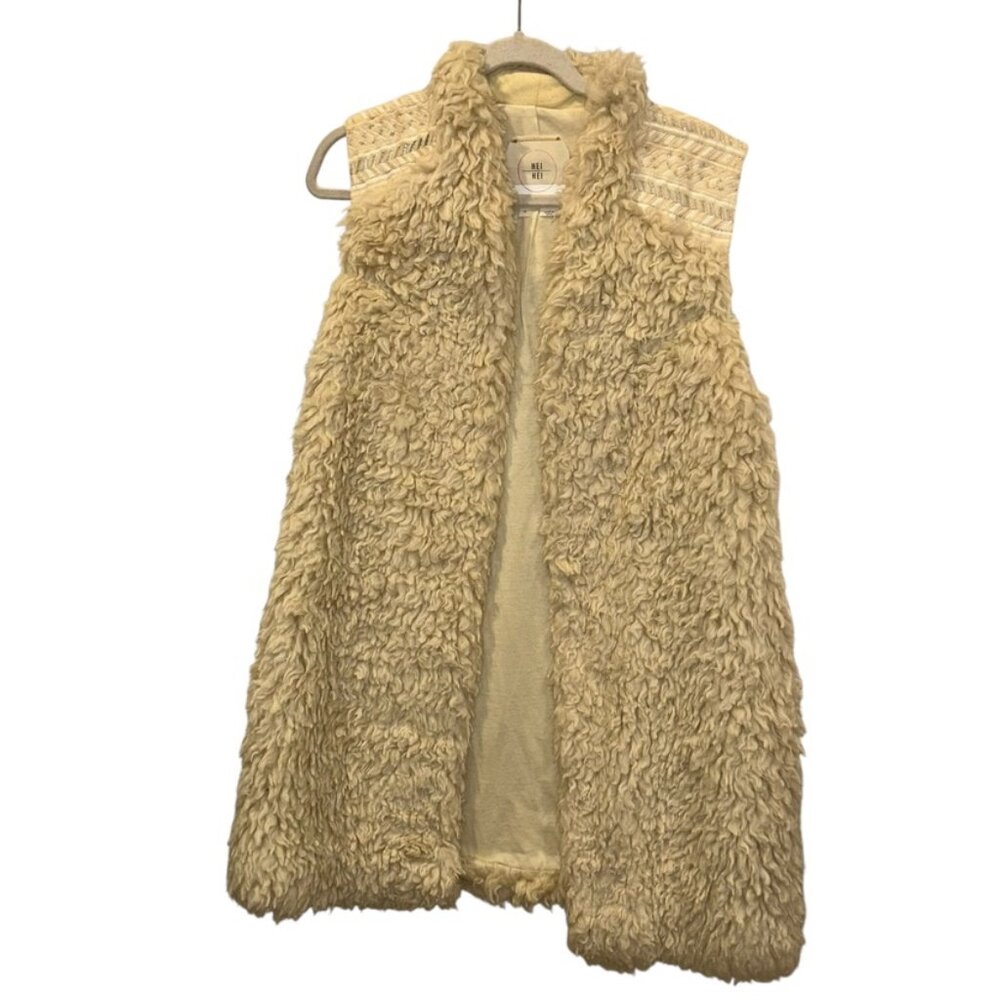 Cozy Beige Faux Fur Vest